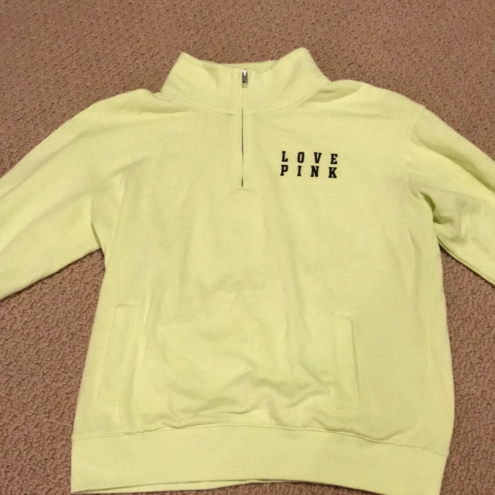 VS PINK 1/4 zip sweatshirt